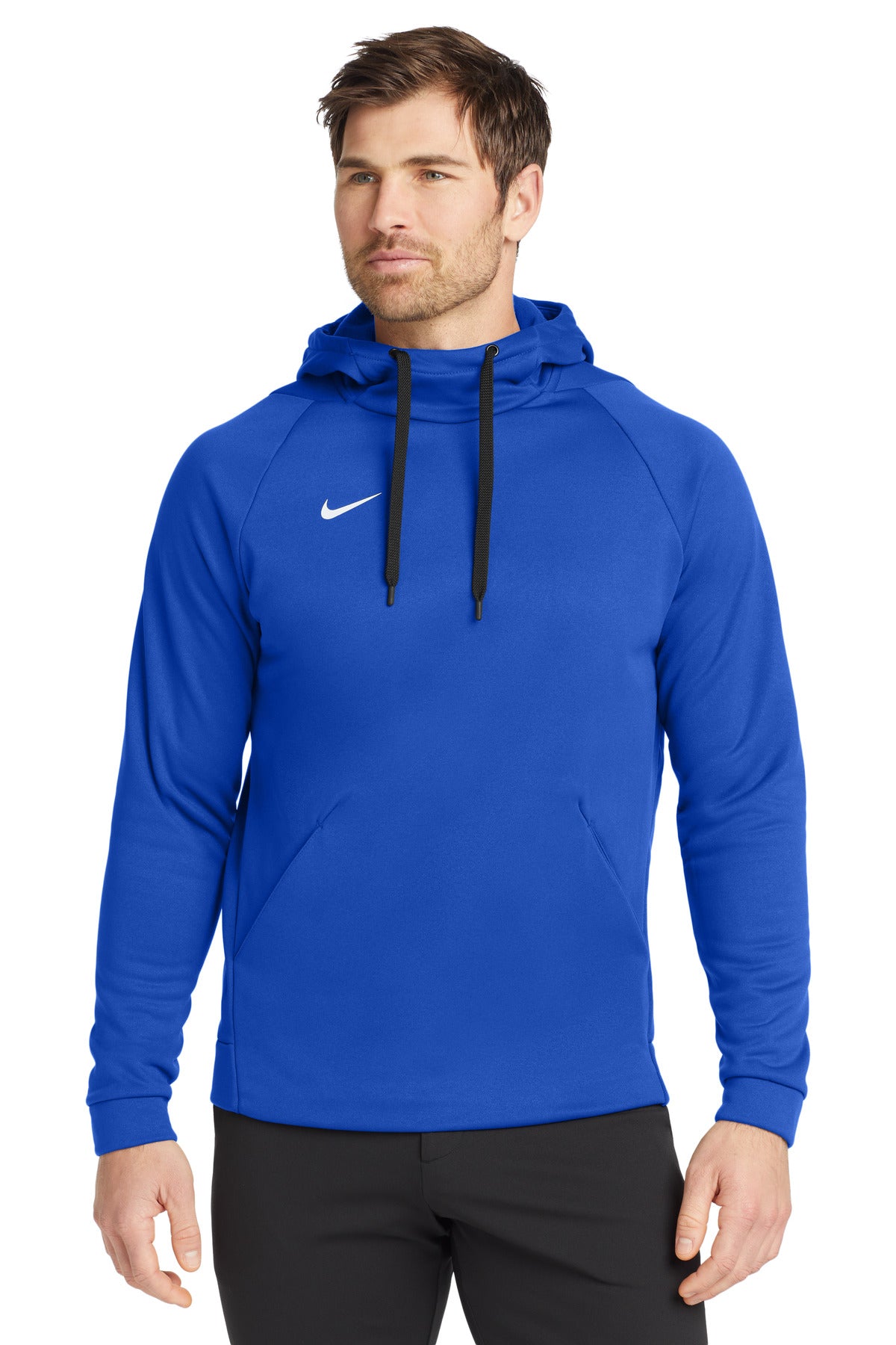 Custom Team Royal Therma-FIT Pullover Fleece Hoodie CN9473, personalized by SanCanDo Swag in Argyle, TX