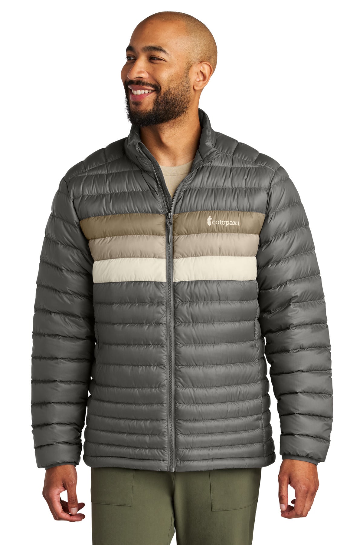 Custom Cinder/ Desert Fuego Down Jacket COTOM1687, personalized by SanCanDo Swag in Argyle, TX
