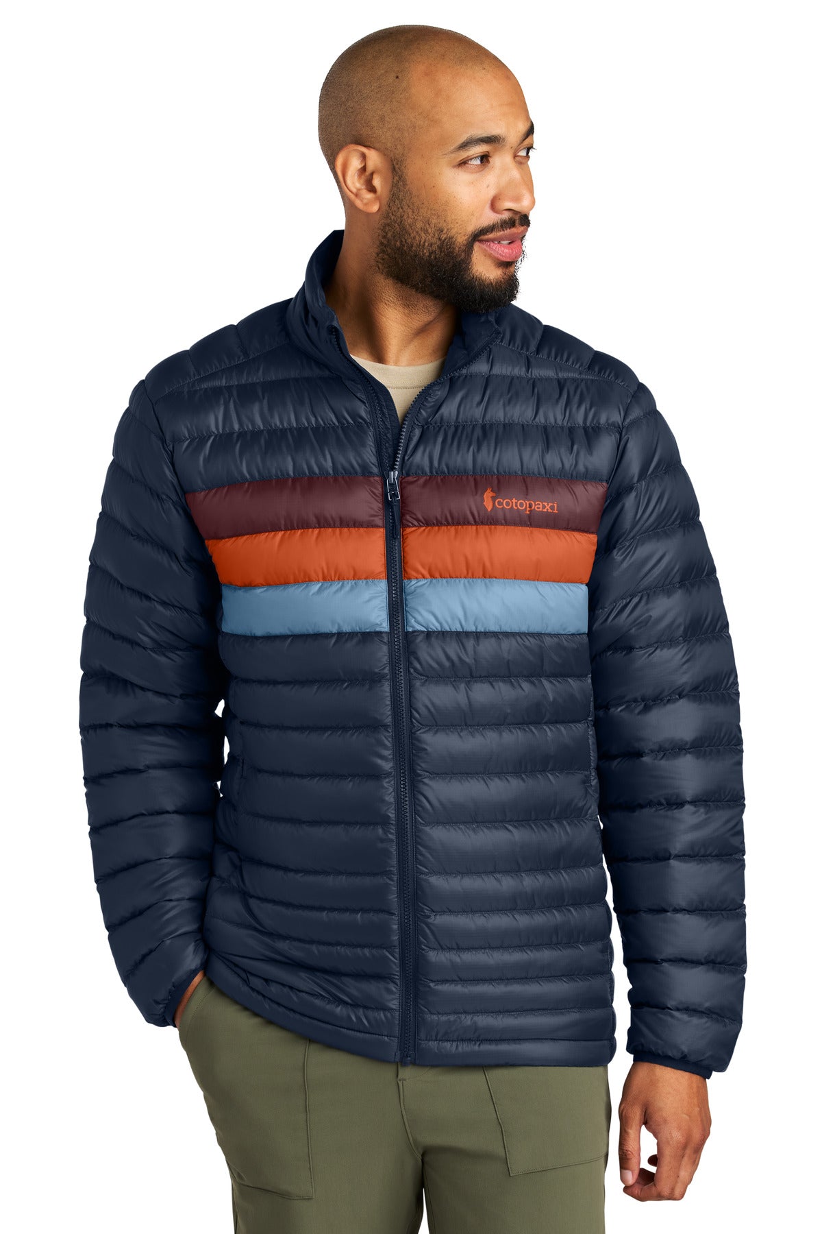 Custom Maritime/ Mulberry Fuego Down Jacket COTOM1687, personalized by SanCanDo Swag in Argyle, TX