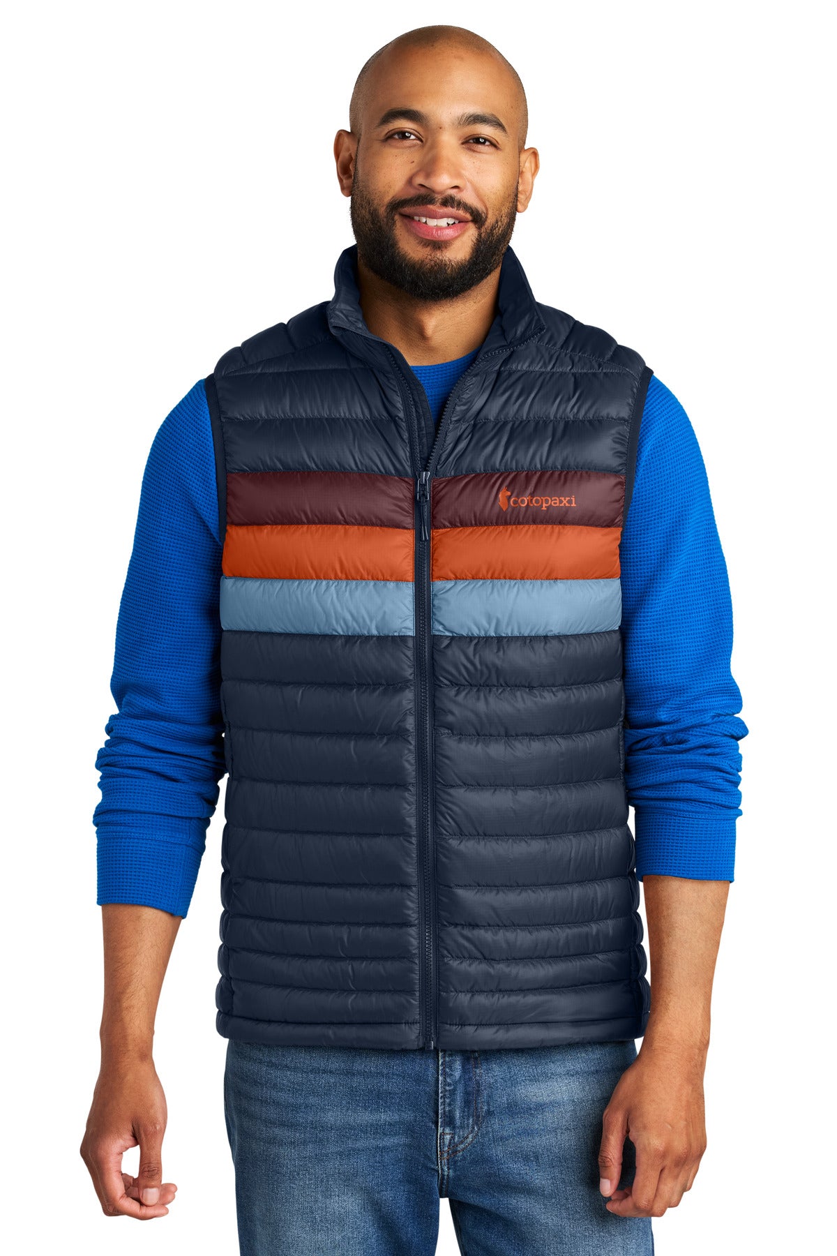 Custom Maritime/ Mulberry Fuego Down Vest COTOM1689, personalized by SanCanDo Swag in Argyle, TX