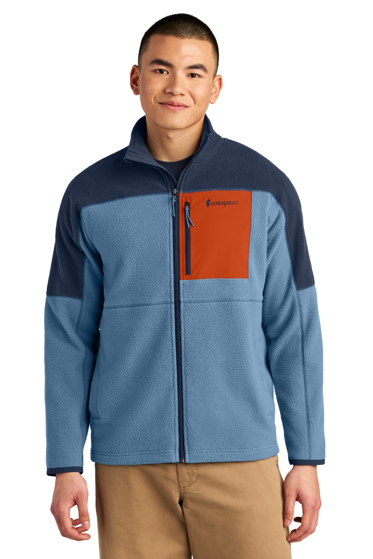 Custom Maritime/ Fjord Abrazo Full-Zip Fleece Jacket COTOM1695, personalized by SanCanDo Swag in Argyle, TX