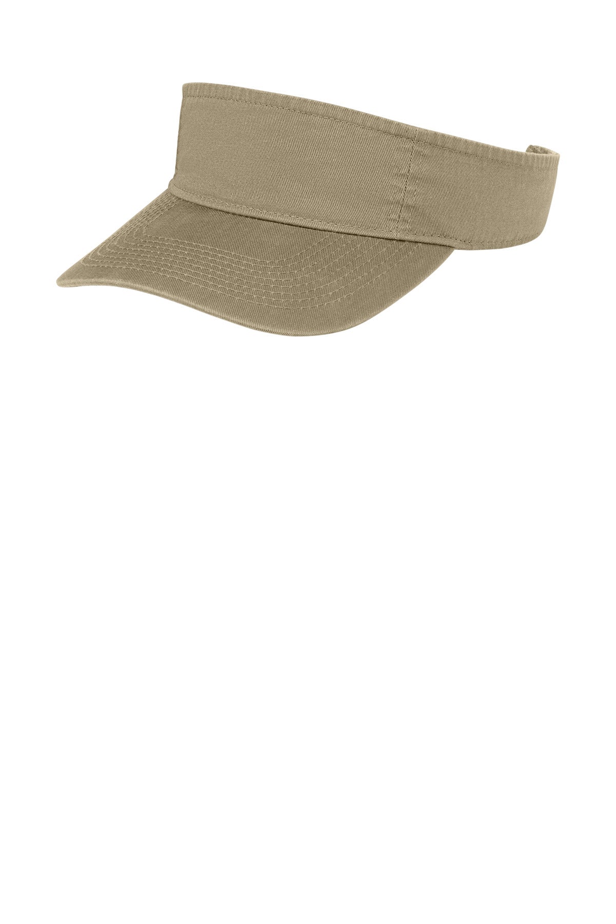 Custom Khaki Fashion Visor CP45, personalized by SanCanDo Swag in Argyle, TX