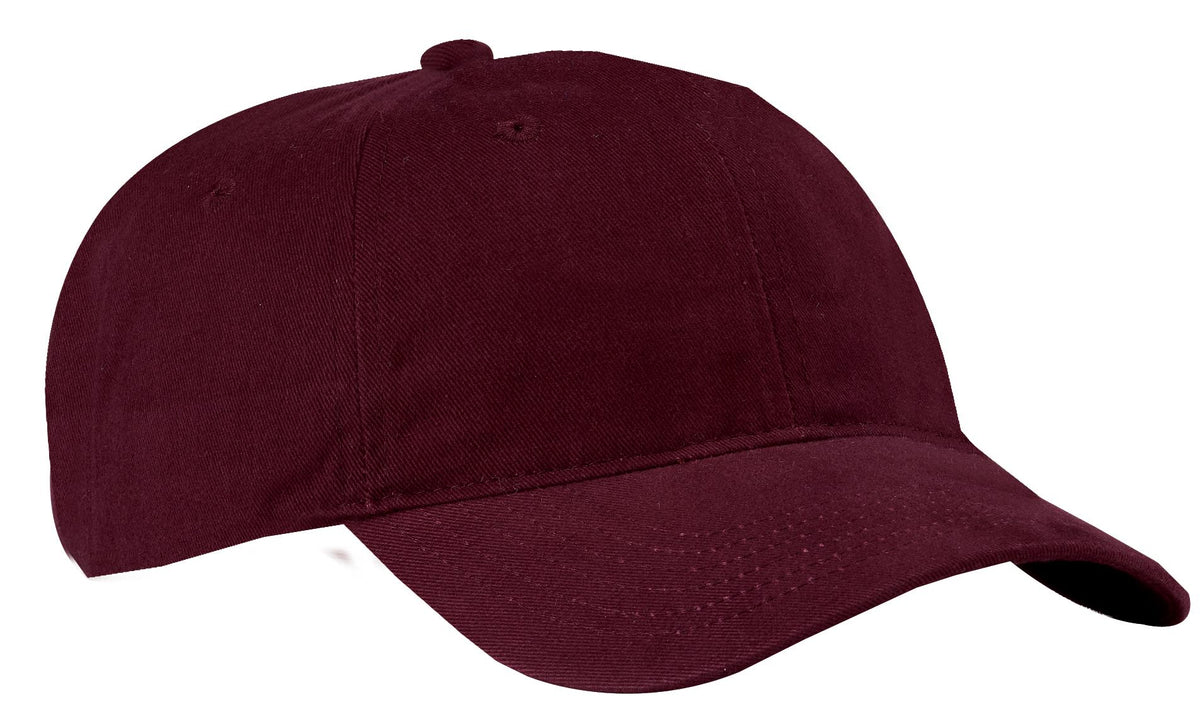 Custom Maroon Brushed Twill Low Profile Cap CP77, personalized by SanCanDo Swag in Argyle, TX