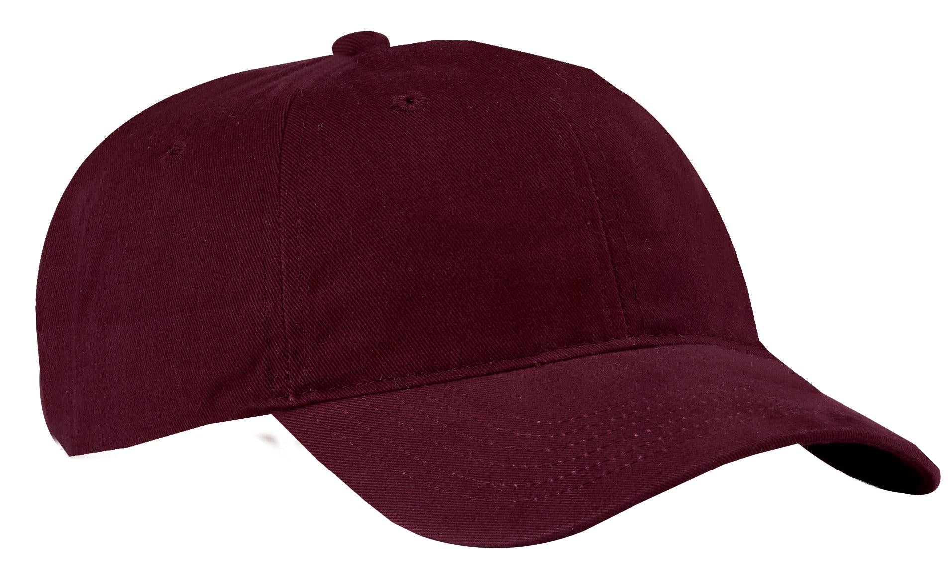 Custom Maroon Brushed Twill Low Profile Cap CP77, personalized by SanCanDo Swag in Argyle, TX
