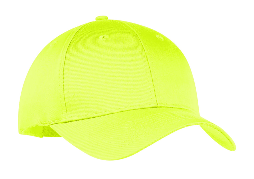 Custom Neon Yellow Six-Panel Twill Cap CP80, personalized by SanCanDo Swag in Argyle, TX