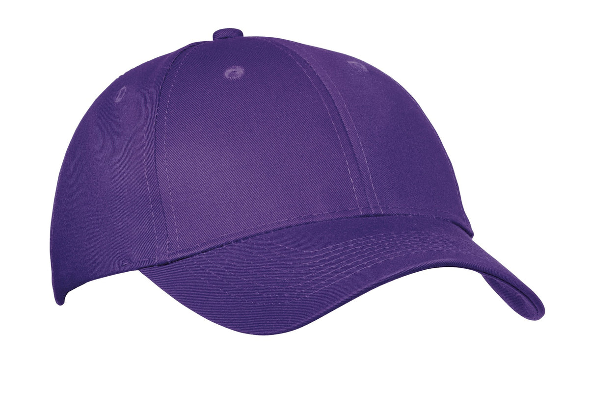 Custom Purple Six-Panel Twill Cap CP80, personalized by SanCanDo Swag in Argyle, TX