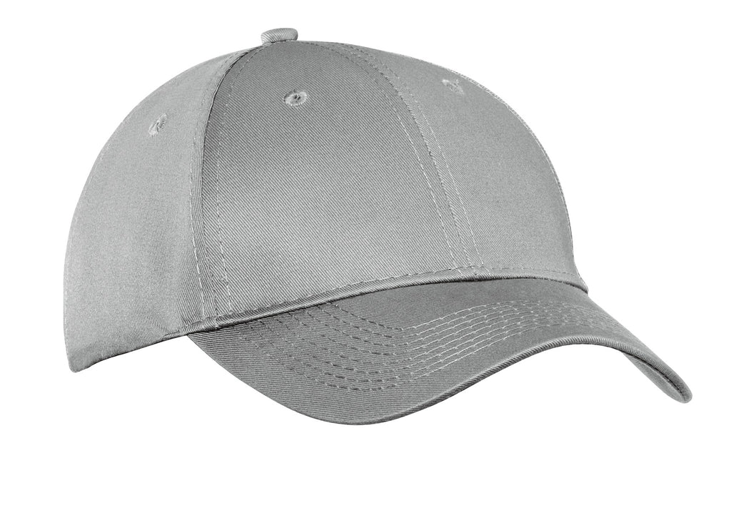 Custom Silver Six-Panel Twill Cap CP80, personalized by SanCanDo Swag in Argyle, TX