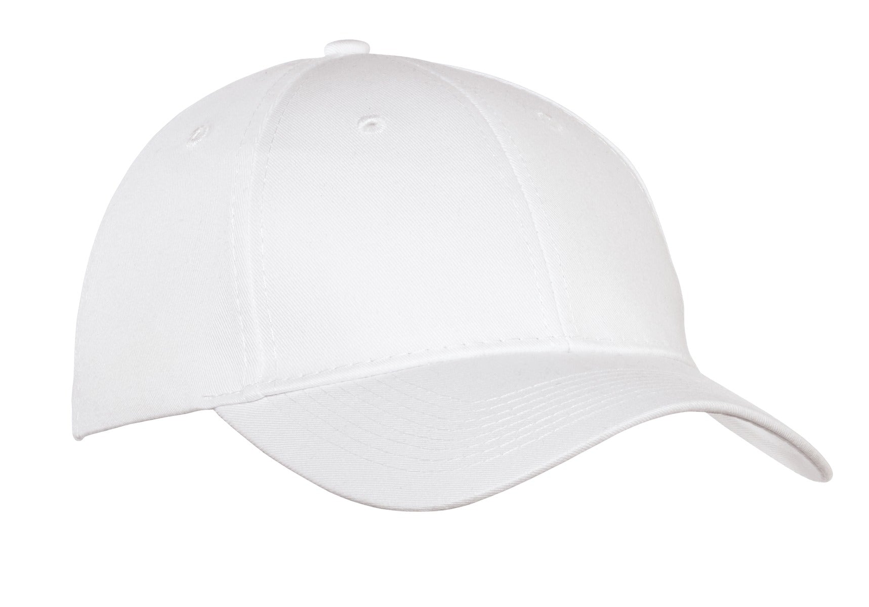 Custom White Six-Panel Twill Cap CP80, personalized by SanCanDo Swag in Argyle, TX