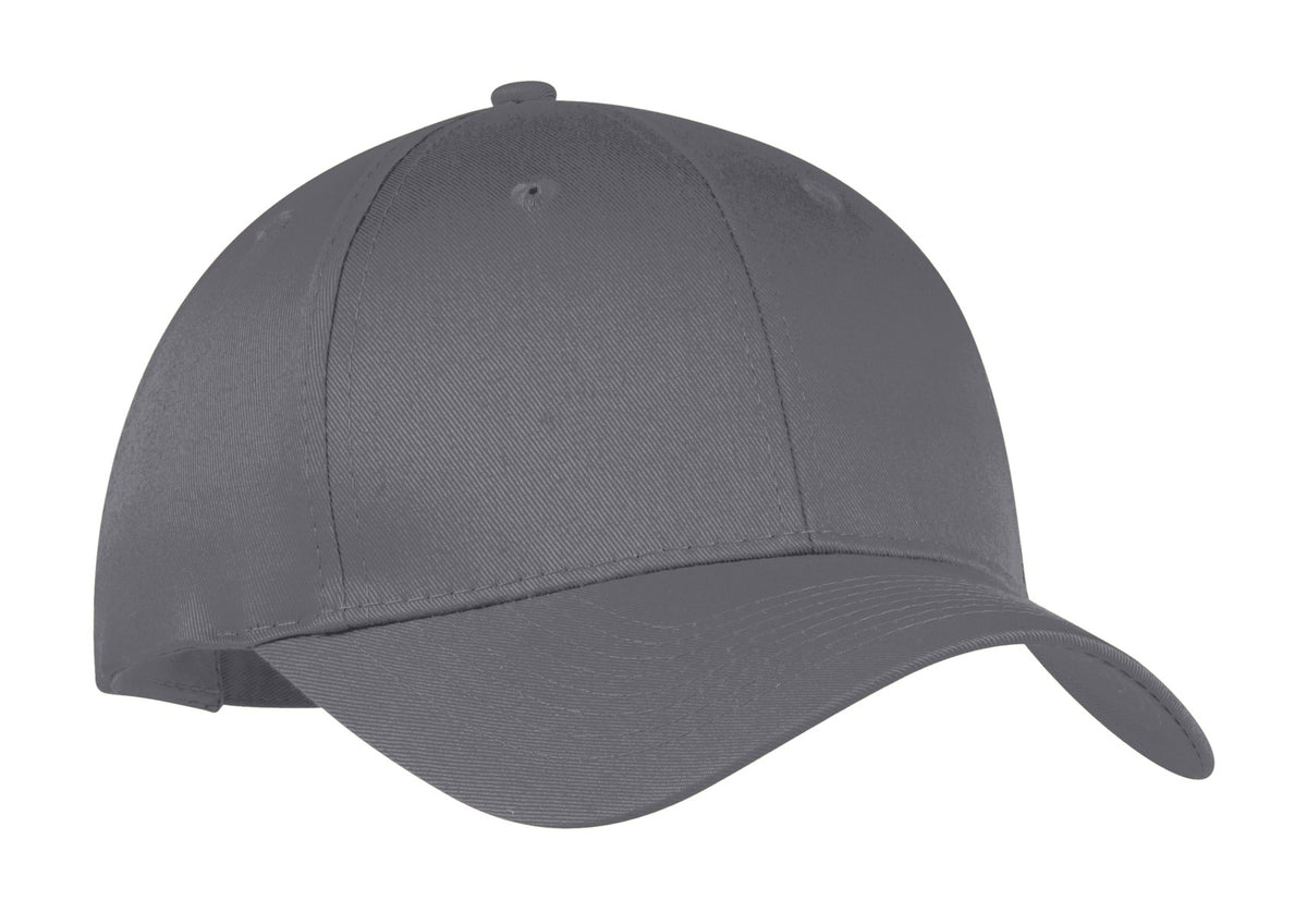 Custom Charcoal Six-Panel Twill Cap CP80, personalized by SanCanDo Swag in Argyle, TX