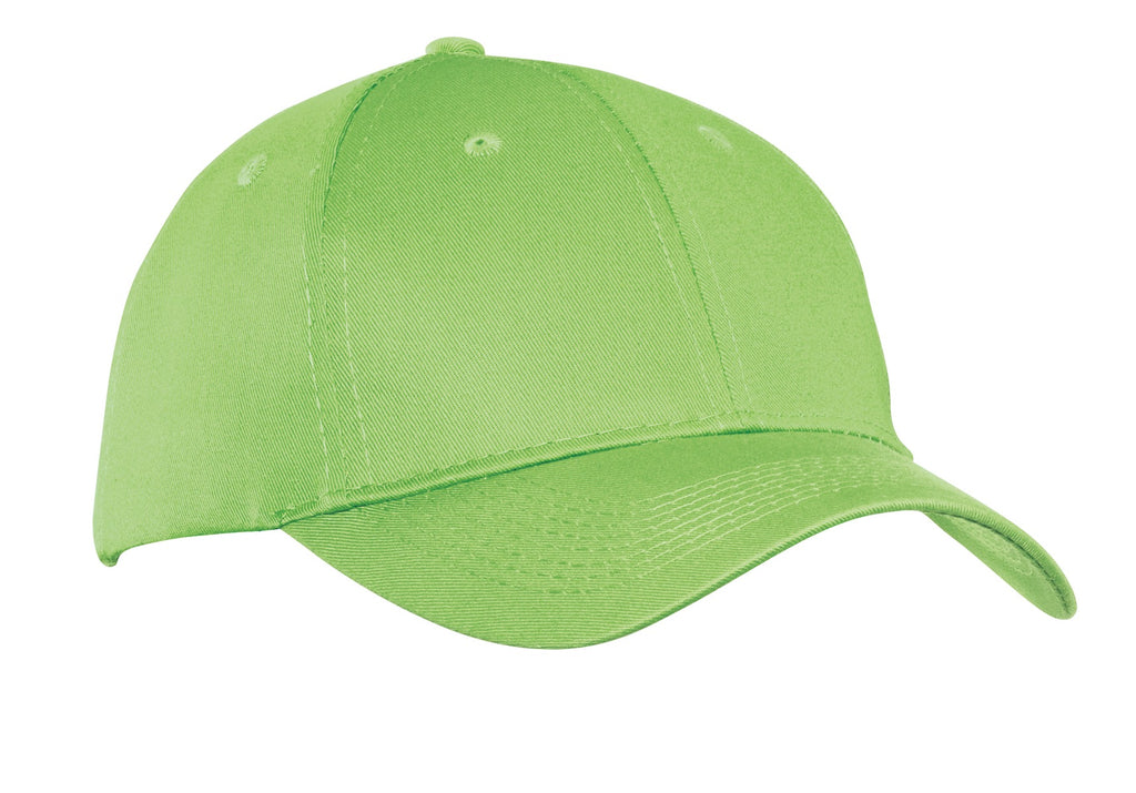 Custom Lime Six-Panel Twill Cap CP80, personalized by SanCanDo Swag in Argyle, TX