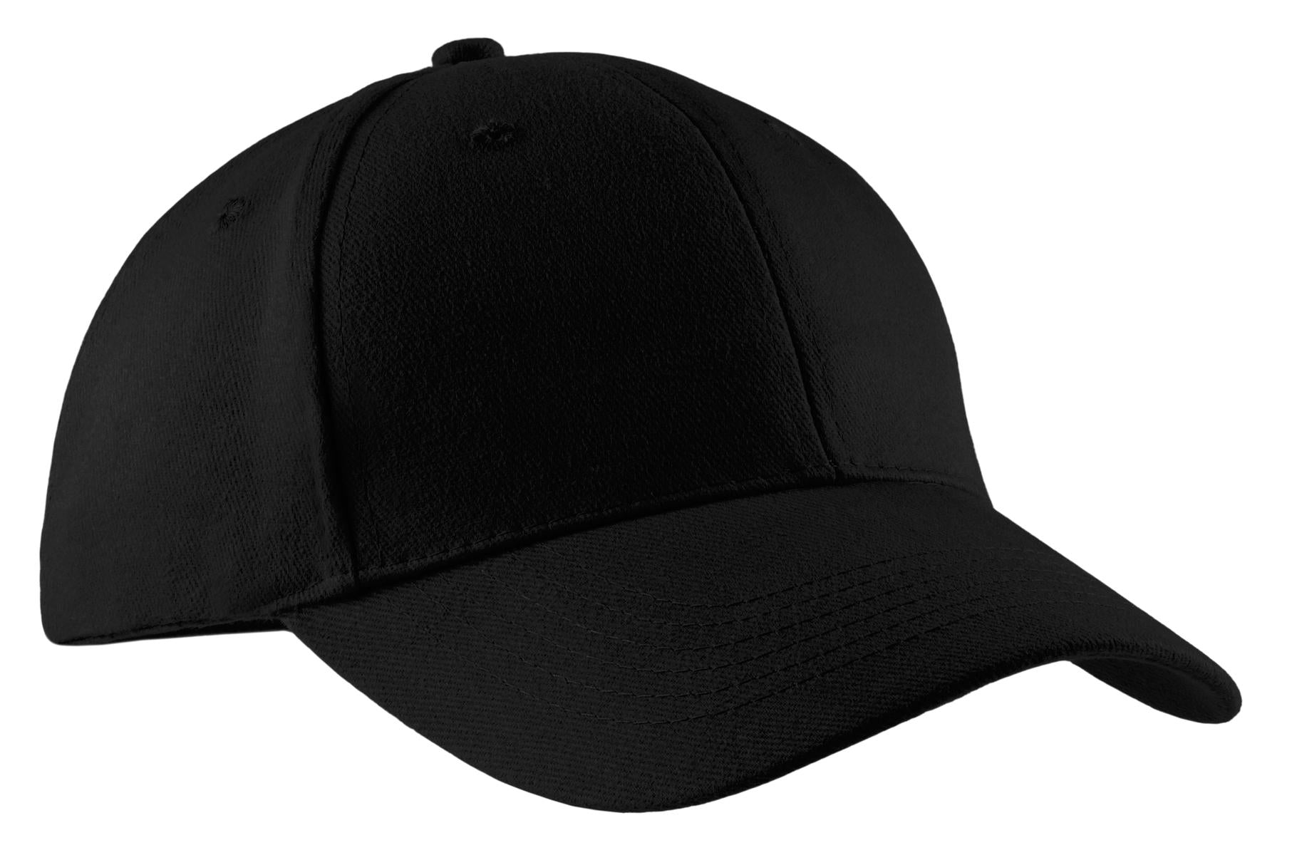Custom Black Brushed Twill Cap CP82, personalized by SanCanDo Swag in Argyle, TX