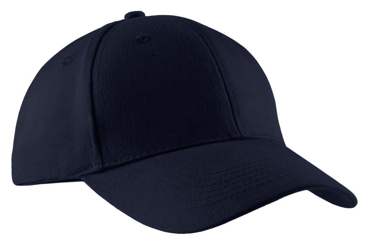Custom Navy Brushed Twill Cap CP82, personalized by SanCanDo Swag in Argyle, TX