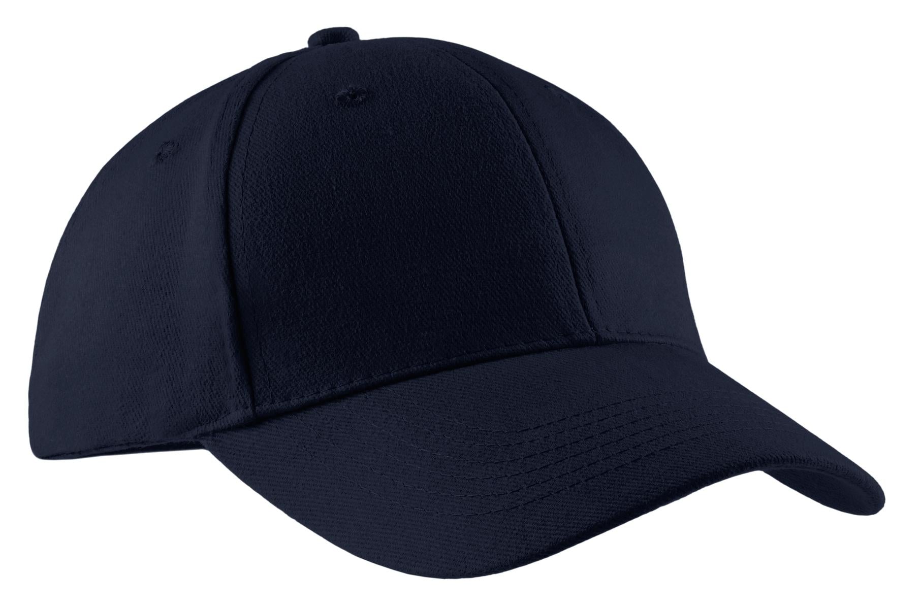 Custom Navy Brushed Twill Cap CP82, personalized by SanCanDo Swag in Argyle, TX