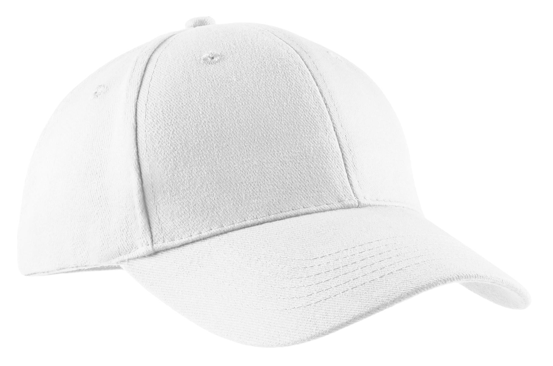 Custom White Brushed Twill Cap CP82, personalized by SanCanDo Swag in Argyle, TX