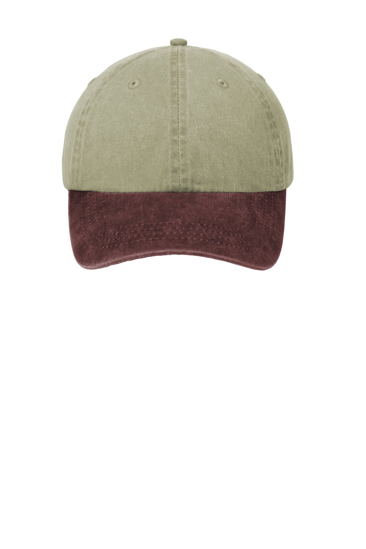 Khaki/ Maroon | Front | hat_front