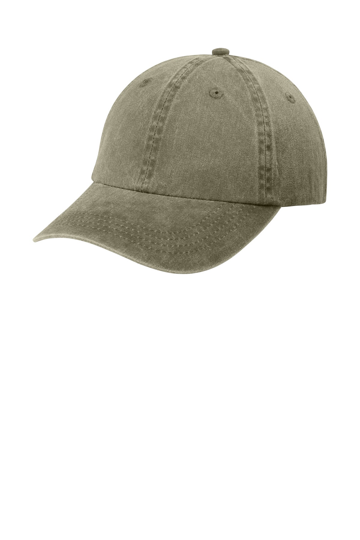 Custom Khaki Pigment-Dyed Cap CP84, personalized by SanCanDo Swag in Argyle, TX