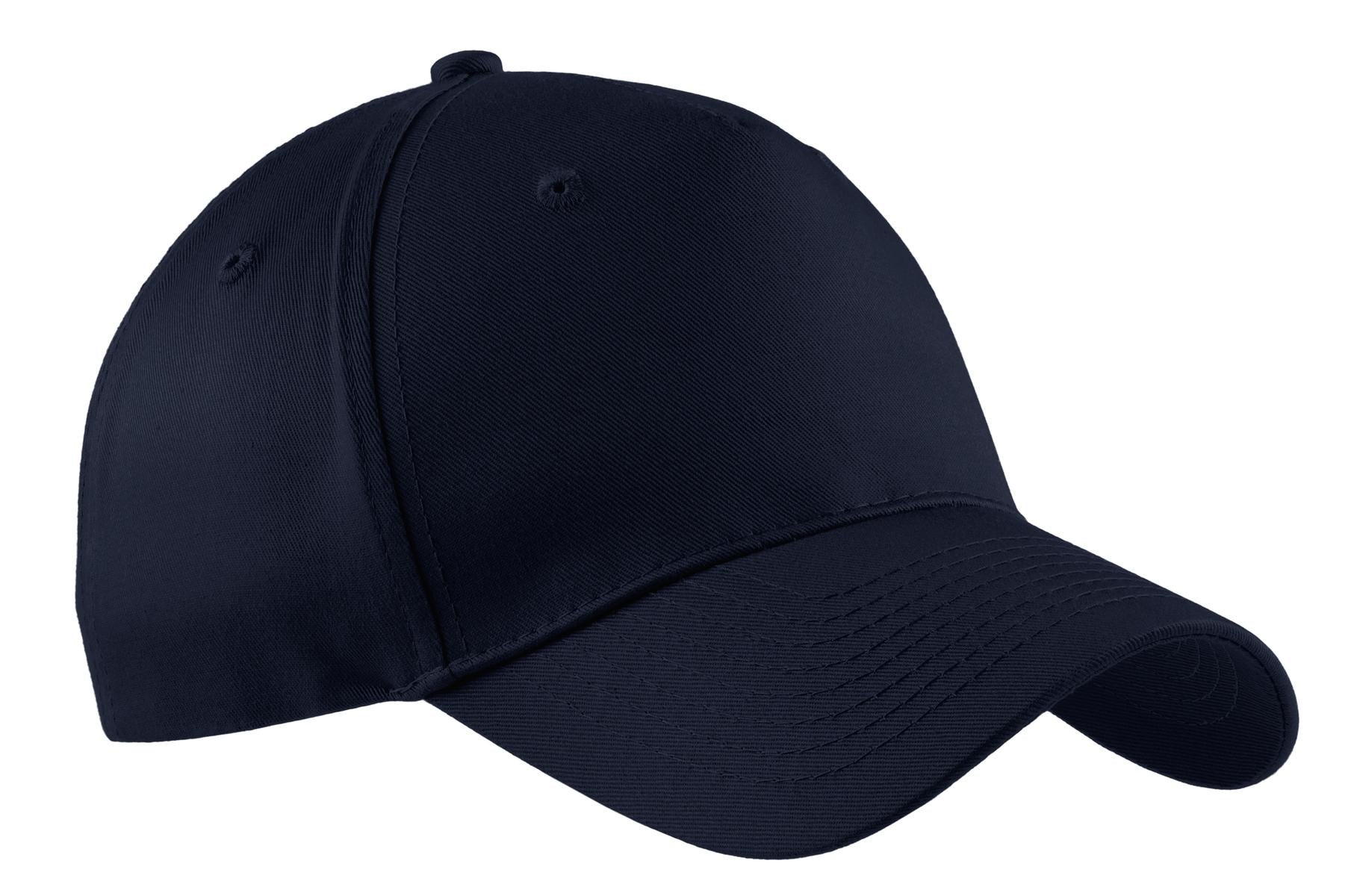 Custom Navy Five-Panel Twill Cap CP86, personalized by SanCanDo Swag in Argyle, TX