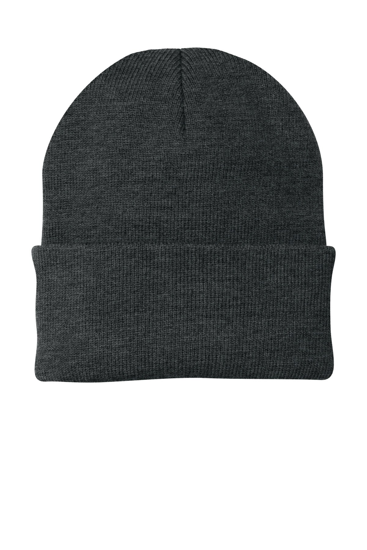 Custom Charcoal Heather Knit Cap CP90, personalized by SanCanDo Swag in Argyle, TX