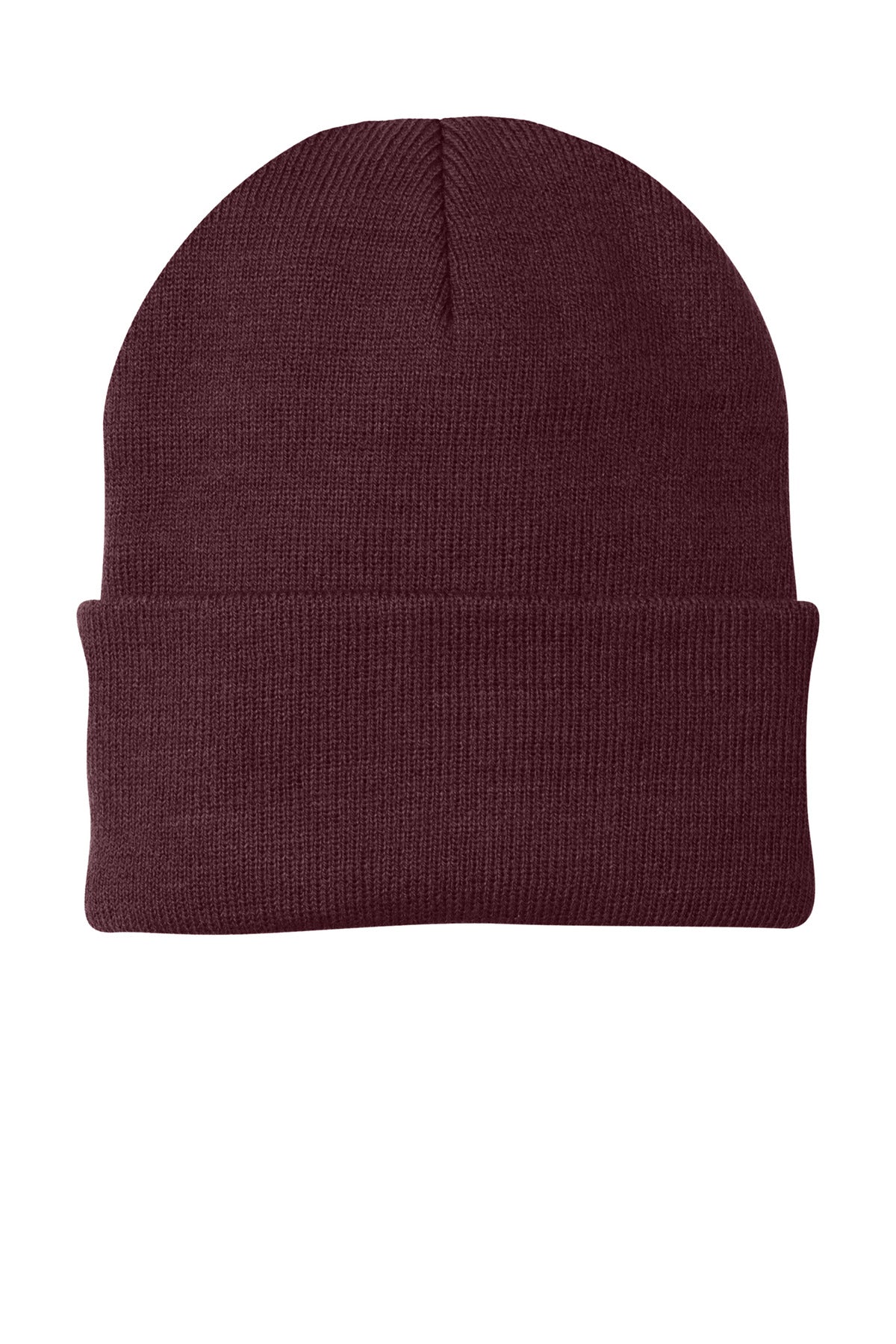 Custom Maroon Knit Cap CP90, personalized by SanCanDo Swag in Argyle, TX