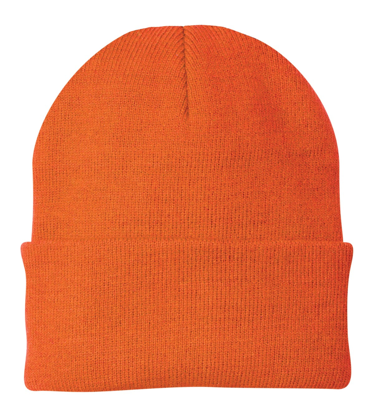 Custom Neon Orange Knit Cap CP90, personalized by SanCanDo Swag in Argyle, TX