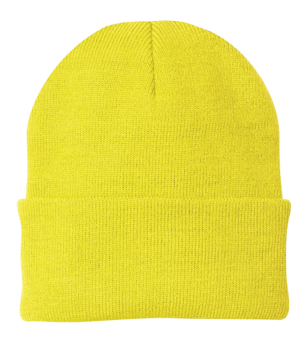 Custom Neon Yellow Knit Cap CP90, personalized by SanCanDo Swag in Argyle, TX
