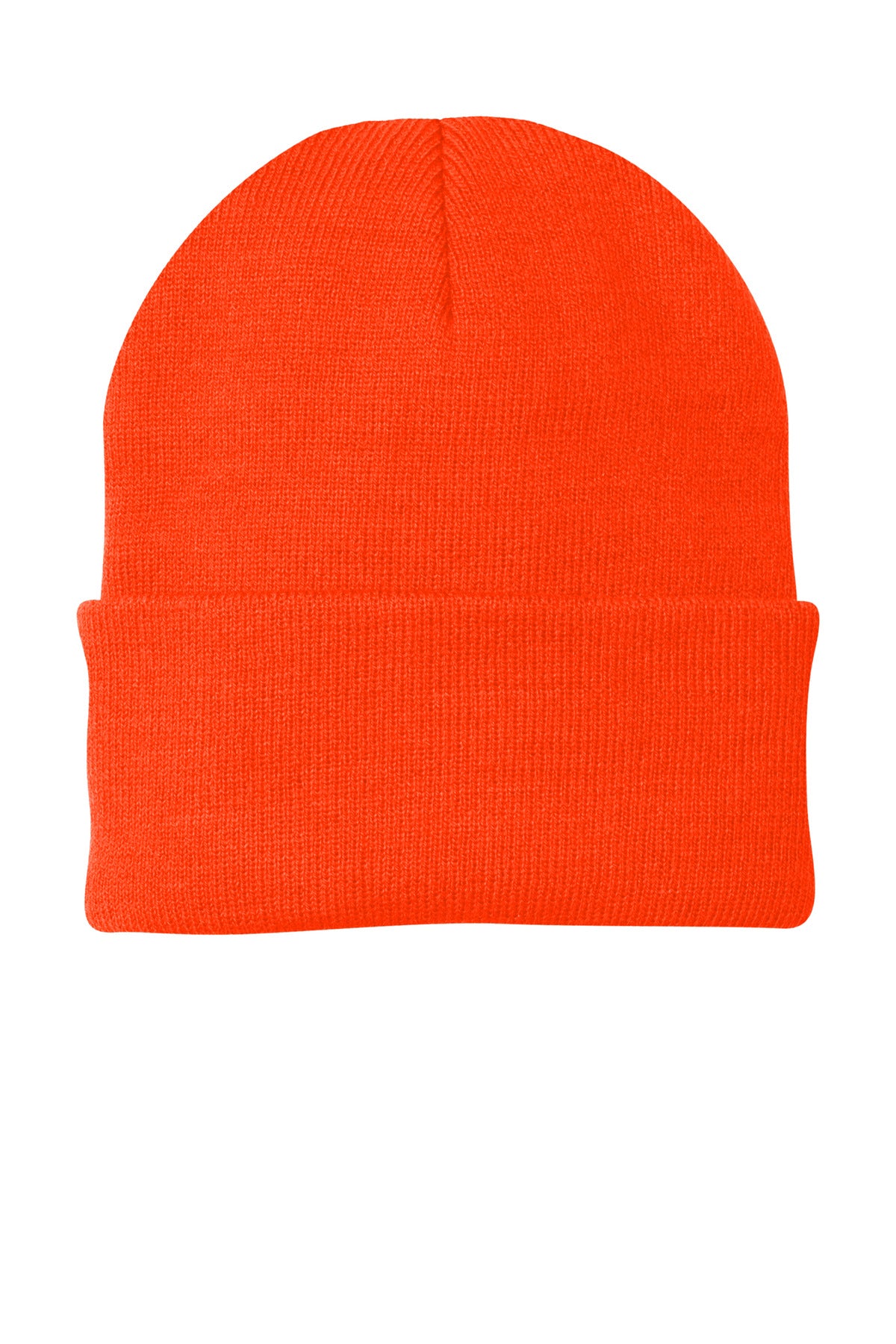 Custom Athletic Orange Knit Cap CP90, personalized by SanCanDo Swag in Argyle, TX