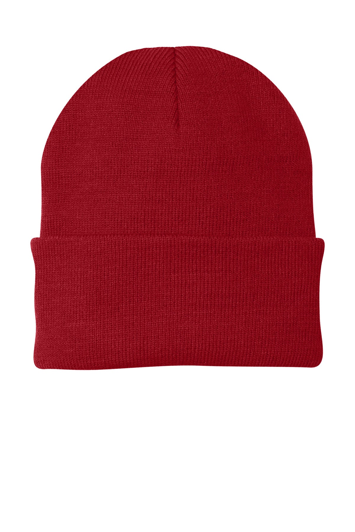 Custom Athletic Red Knit Cap CP90, personalized by SanCanDo Swag in Argyle, TX
