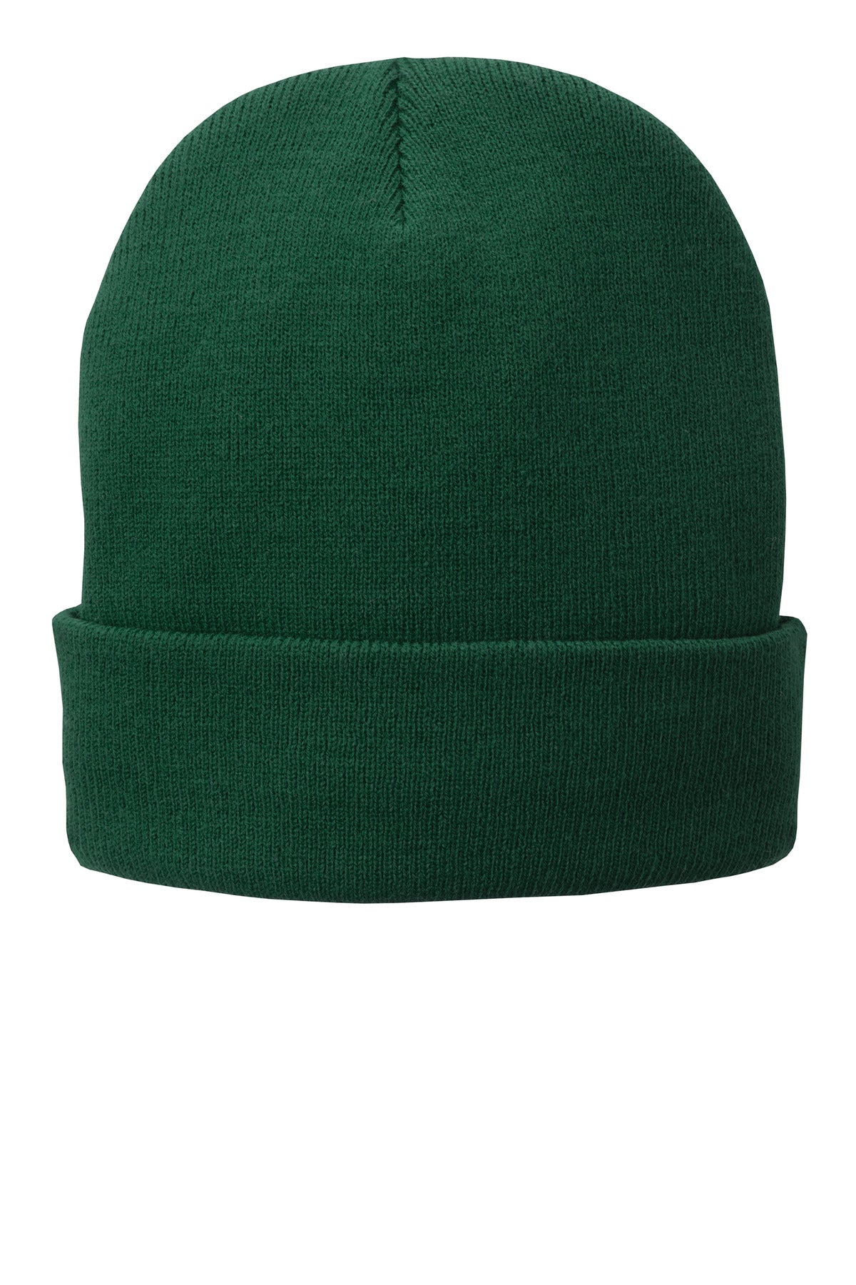 Custom Athletic Green Fleece-Lined Knit Cap CP90L, personalized by SanCanDo Swag in Argyle, TX