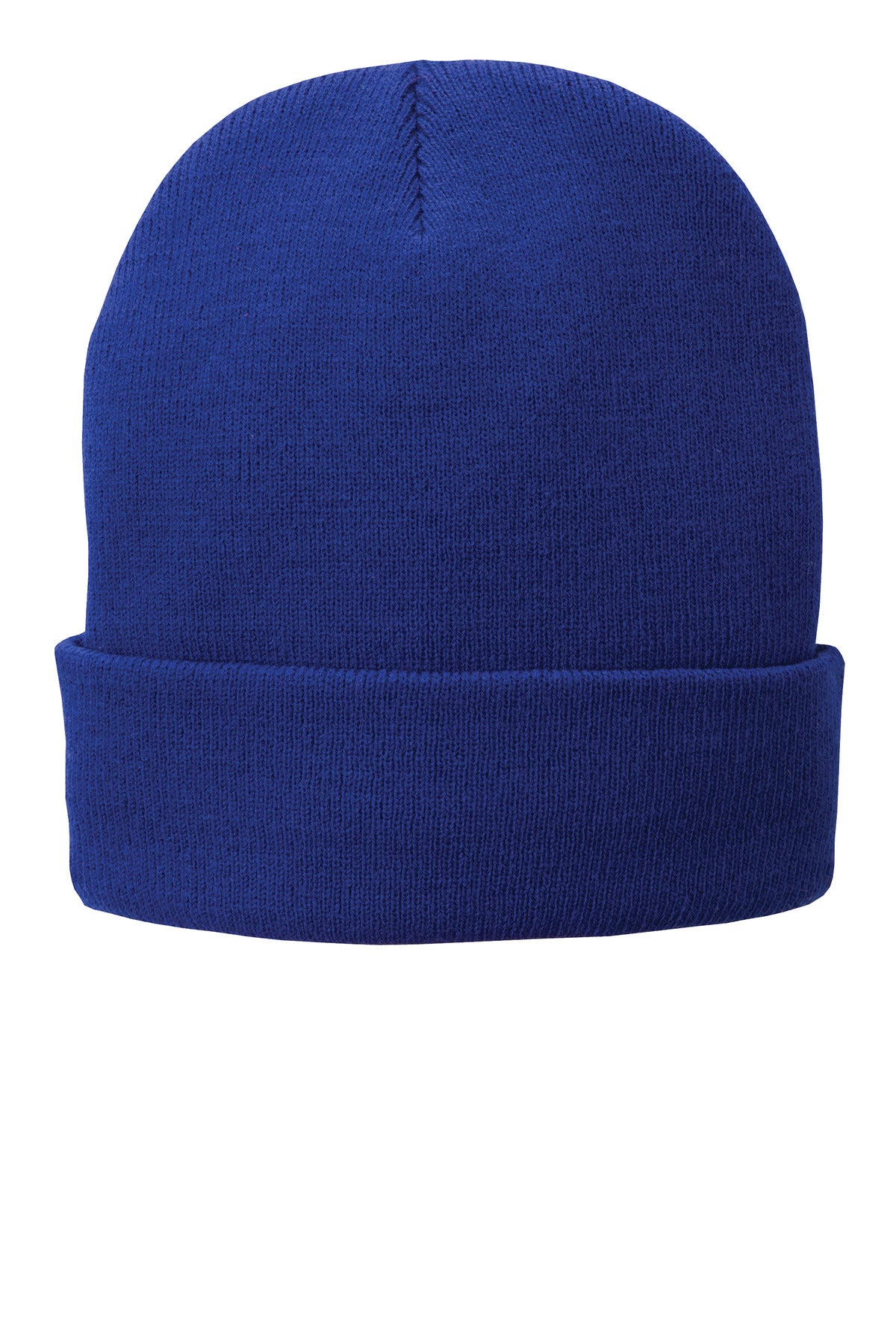 Custom Athletic Royal Fleece-Lined Knit Cap CP90L, personalized by SanCanDo Swag in Argyle, TX