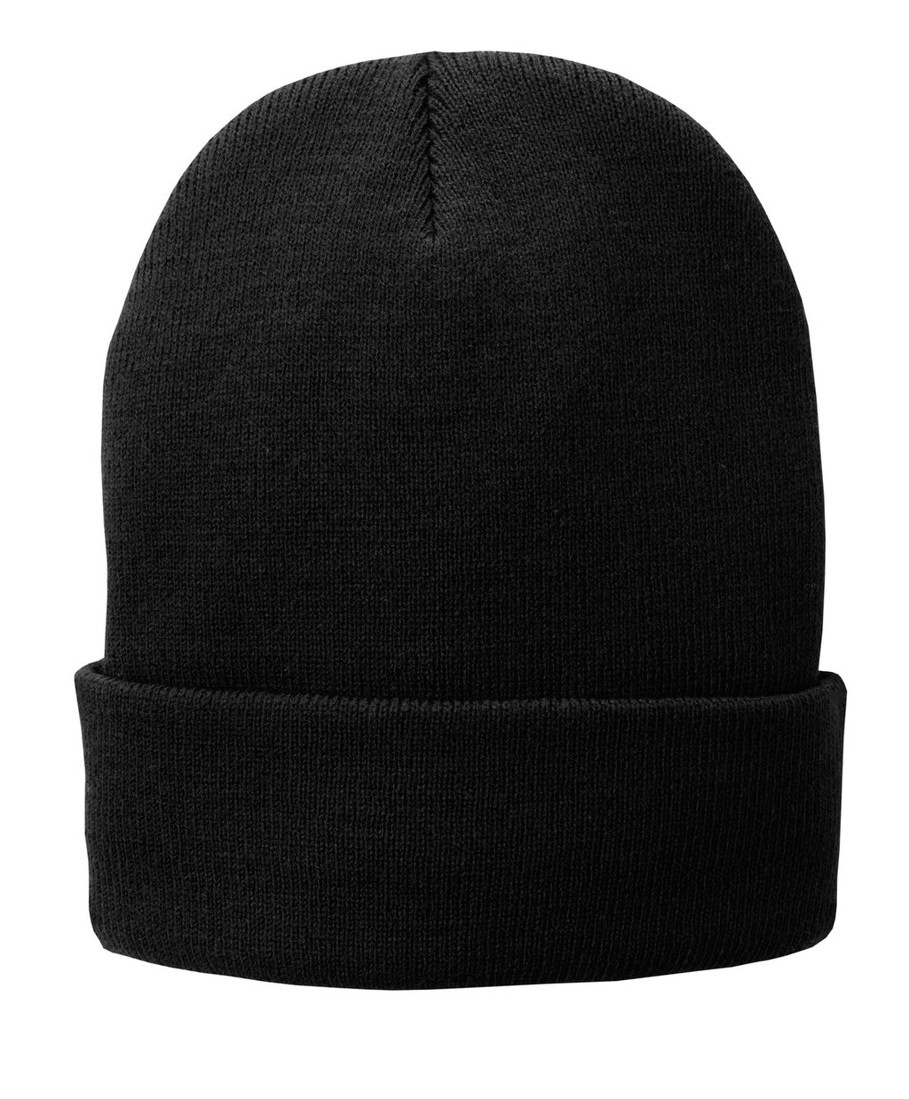 Custom Black Fleece-Lined Knit Cap CP90L, personalized by SanCanDo Swag in Argyle, TX