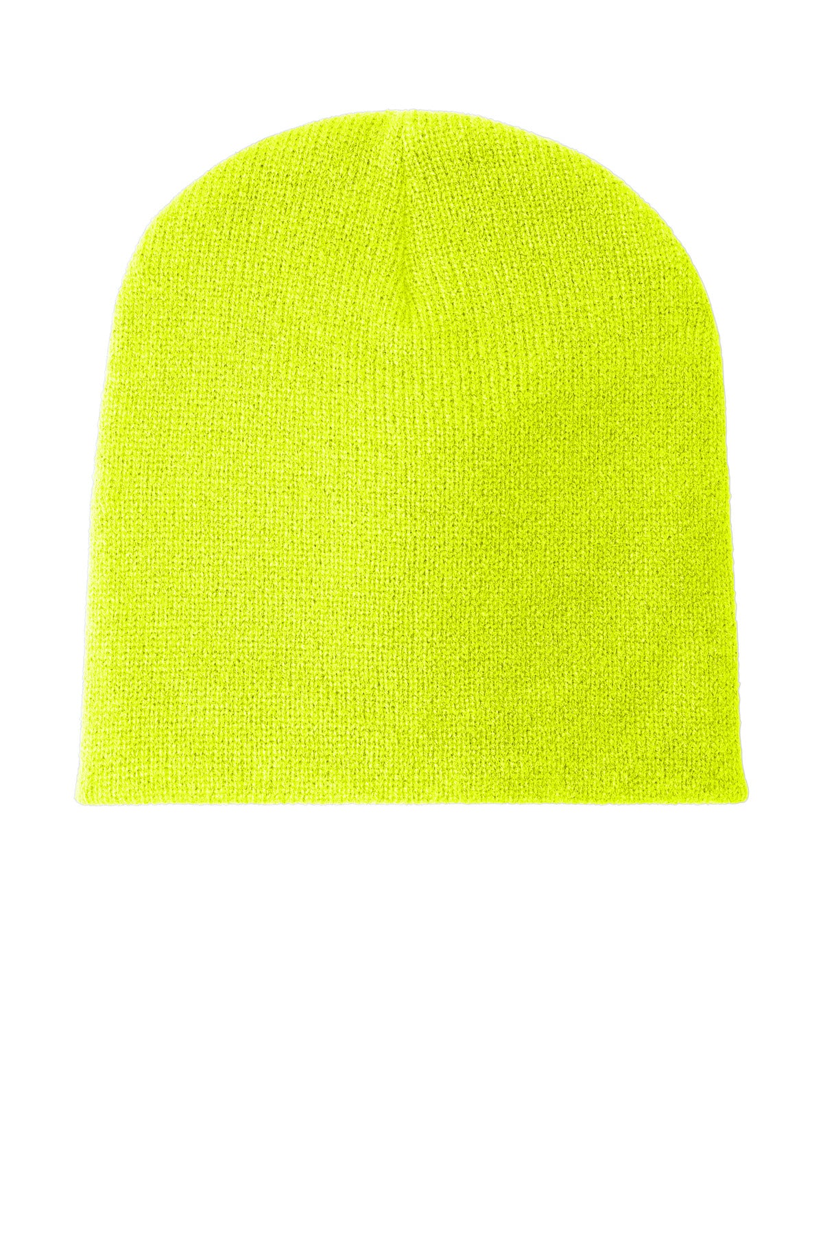 Custom Neon Yellow Beanie Cap CP91, personalized by SanCanDo Swag in Argyle, TX