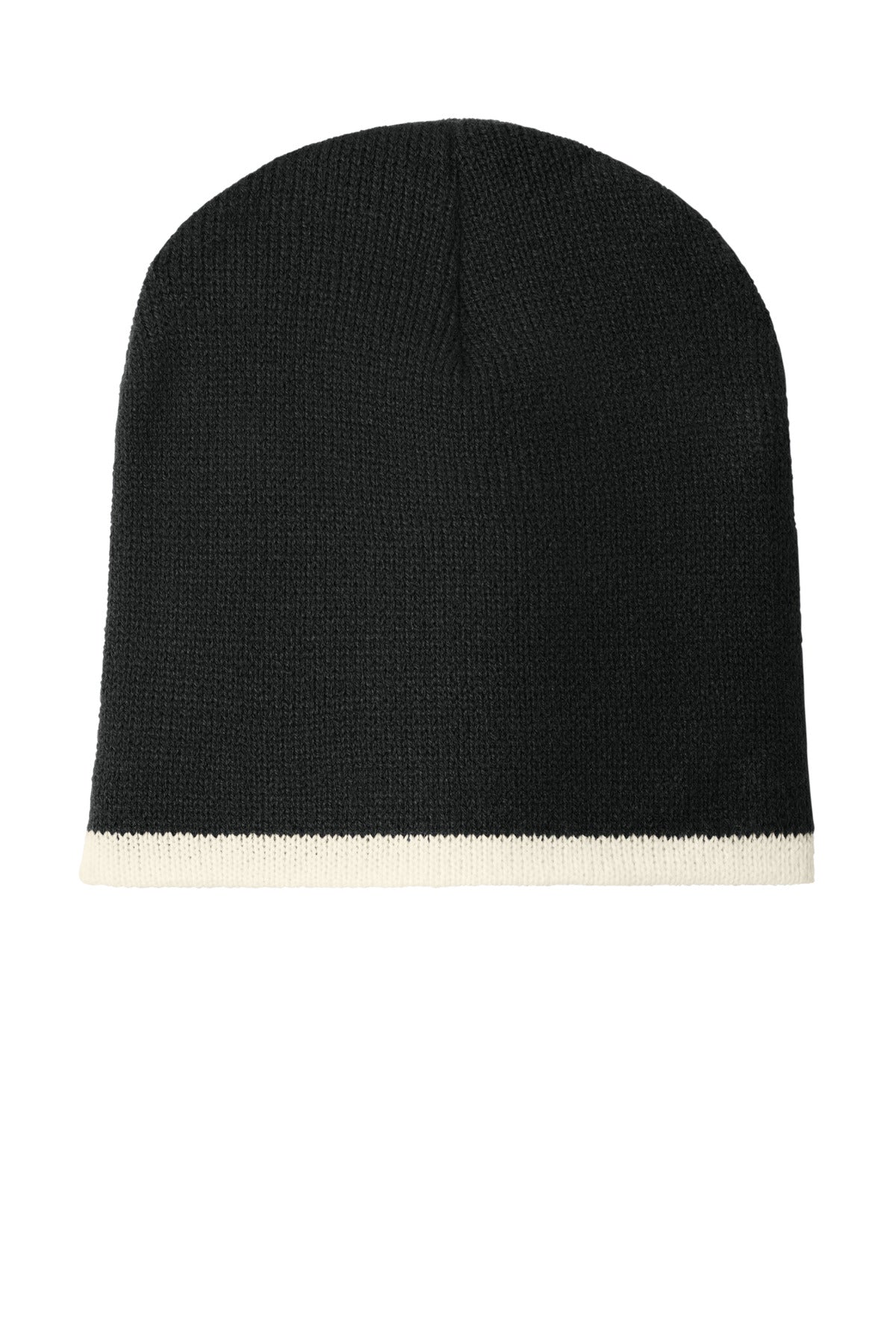Custom Black/ Natural Beanie Cap CP91, personalized by SanCanDo Swag in Argyle, TX