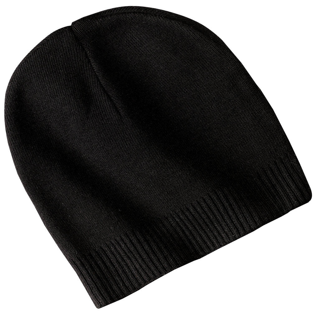 Custom Black 100% Cotton Beanie CP95, personalized by SanCanDo Swag in Argyle, TX