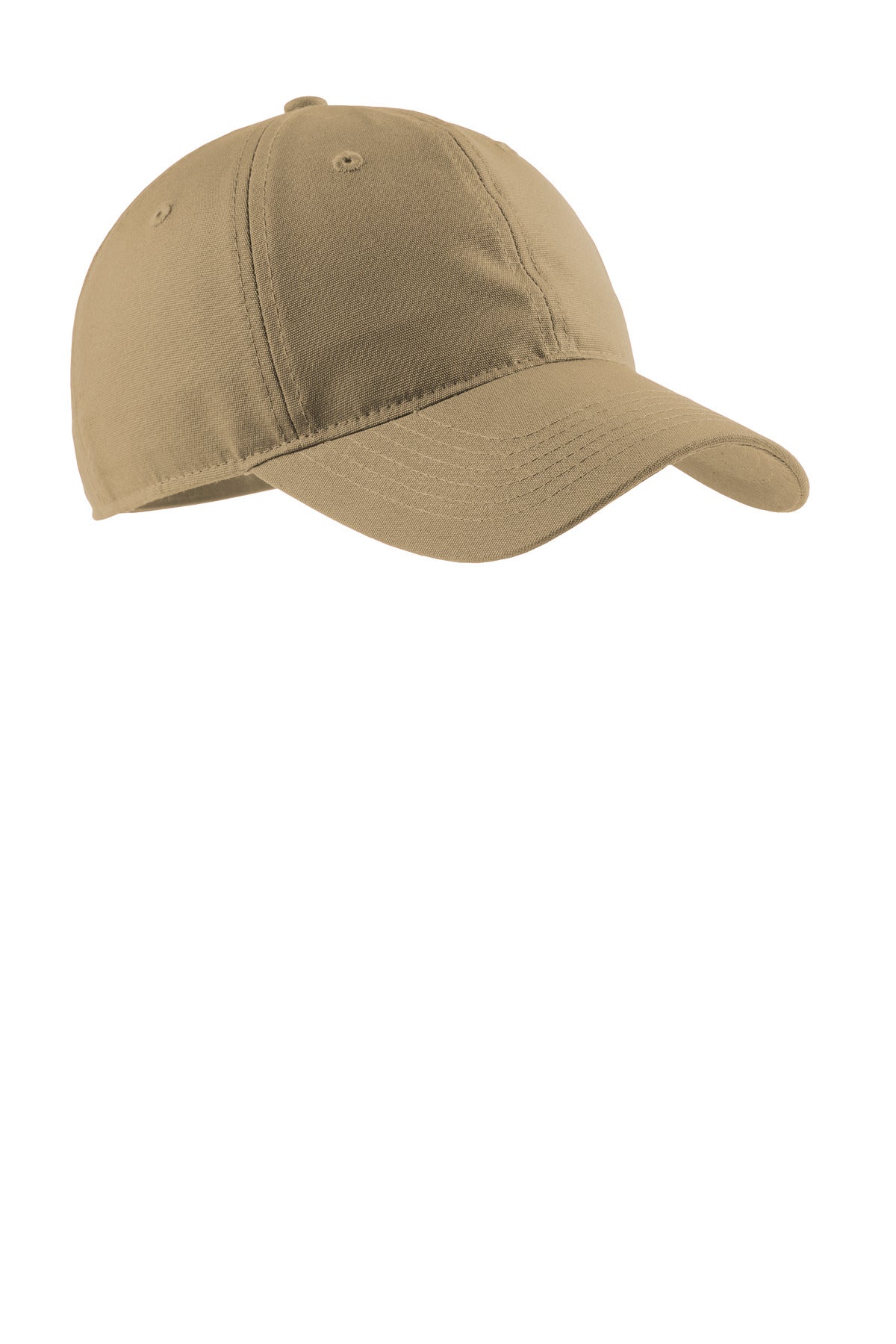Custom Khaki Soft Brushed Canvas Cap CP96, personalized by SanCanDo Swag in Argyle, TX