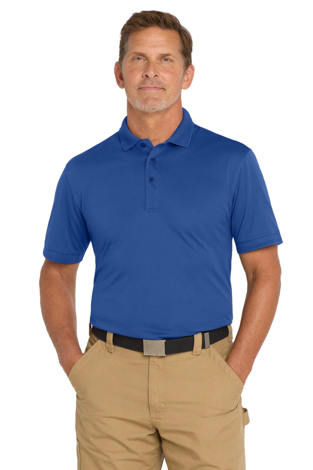 Custom Royal Industrial Snag-Proof Pique Polo CS4020, personalized by SanCanDo Swag in Argyle, TX