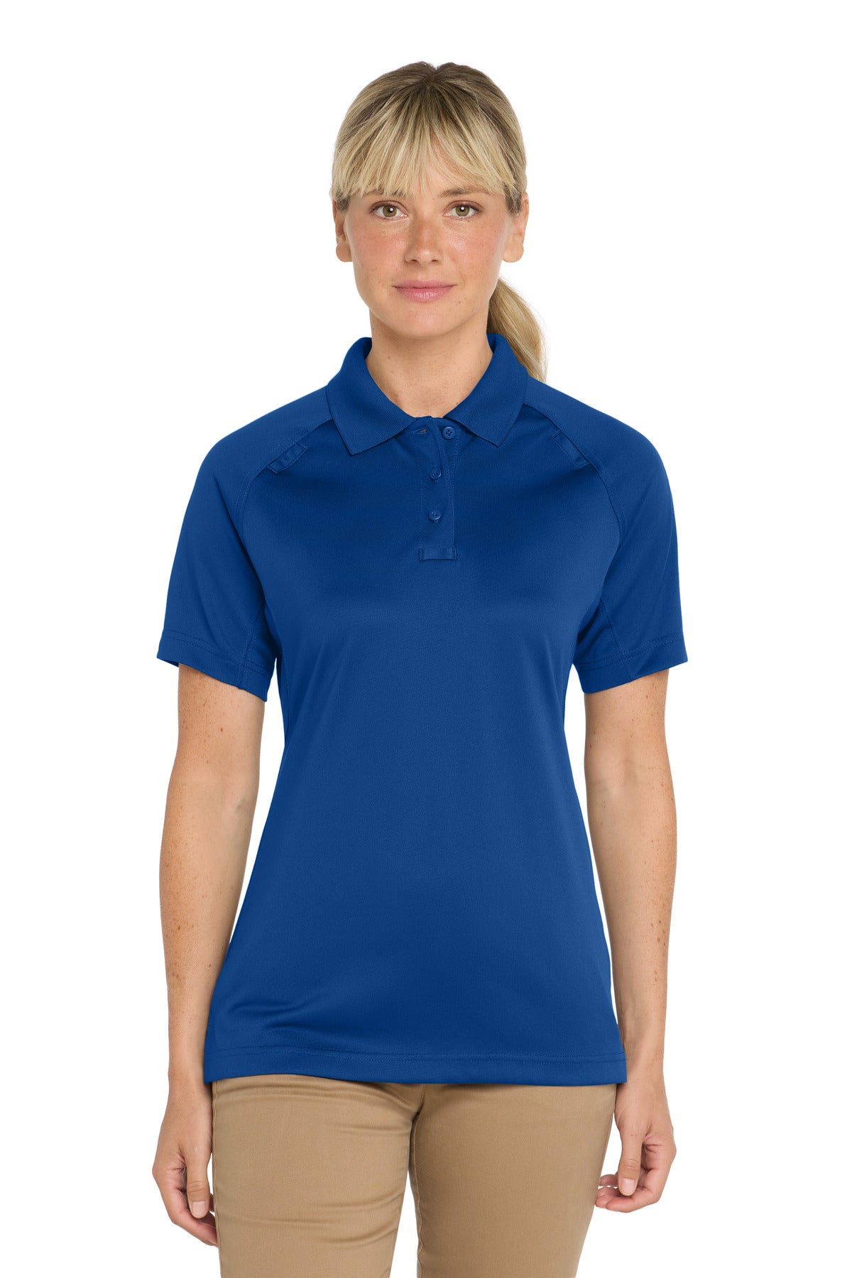 Custom Royal Women's Select Snag-Proof Tactical Polo CS411, personalized by SanCanDo Swag in Argyle, TX