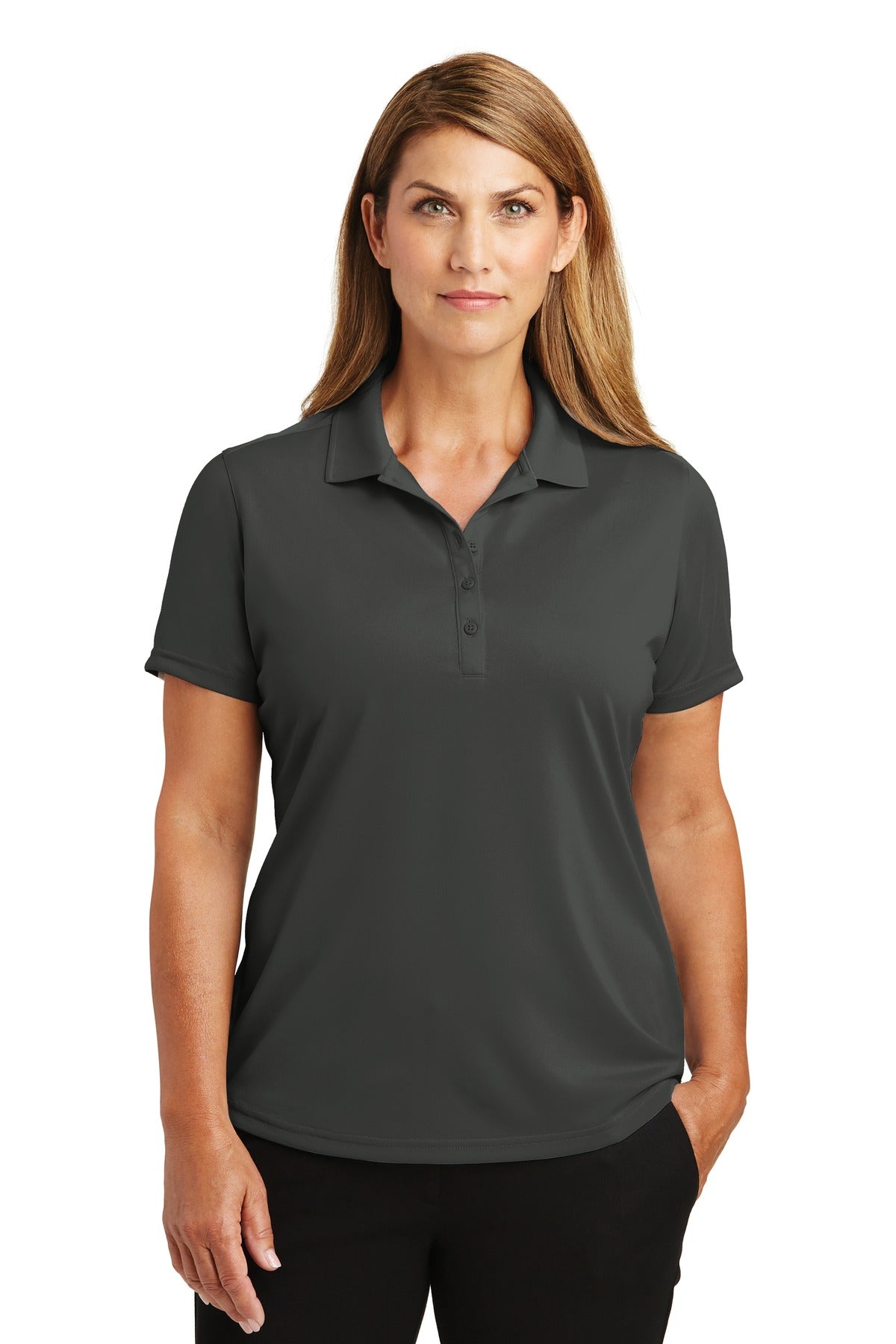 Custom Charcoal Select Lightweight Snag-Proof Polo CS419, personalized by SanCanDo Swag in Argyle, TX