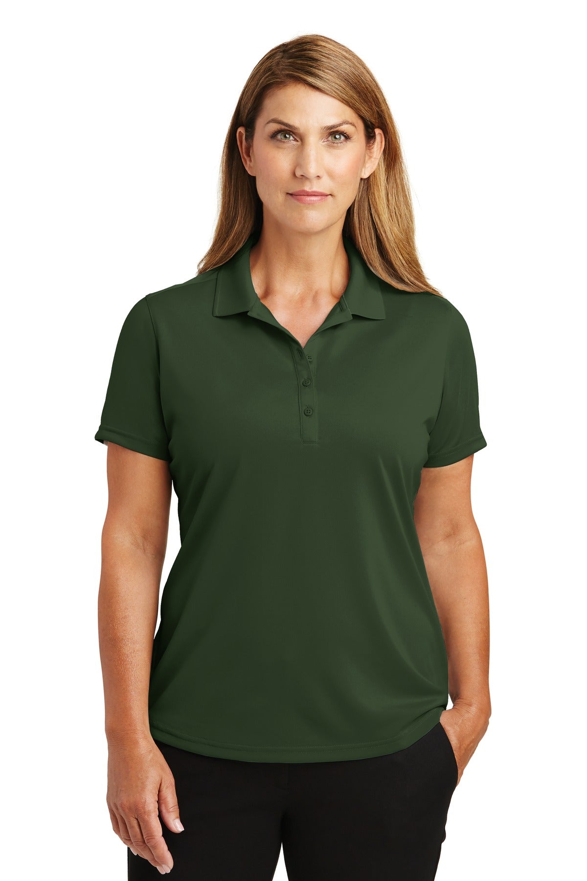 Custom Dark Green Select Lightweight Snag-Proof Polo CS419, personalized by SanCanDo Swag in Argyle, TX
