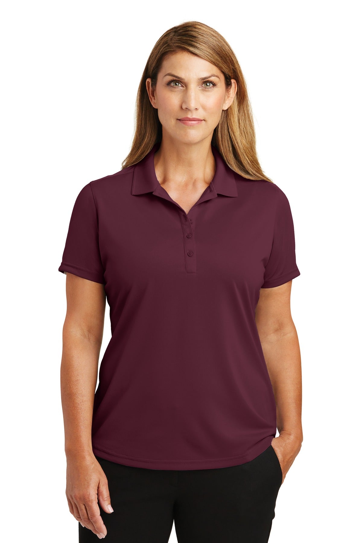 Custom Maroon Select Lightweight Snag-Proof Polo CS419, personalized by SanCanDo Swag in Argyle, TX