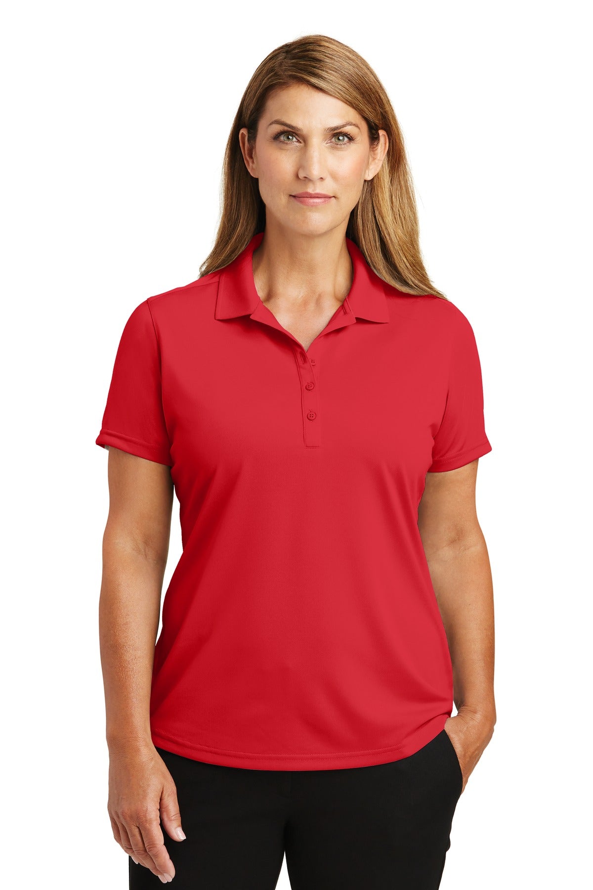 Custom Red Select Lightweight Snag-Proof Polo CS419, personalized by SanCanDo Swag in Argyle, TX