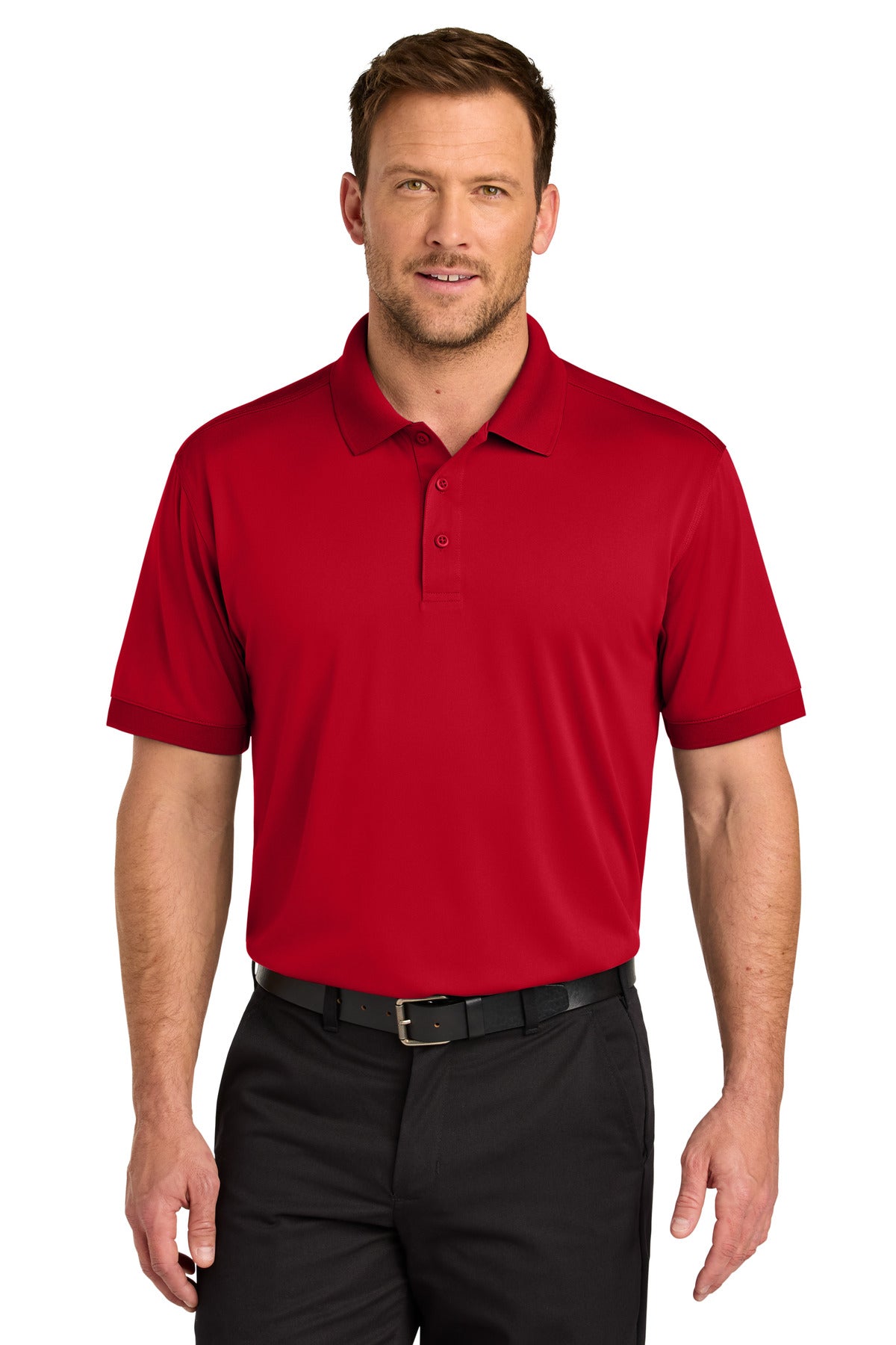 Custom Red Workwear Pro Polo CS450, personalized by SanCanDo Swag in Argyle, TX
