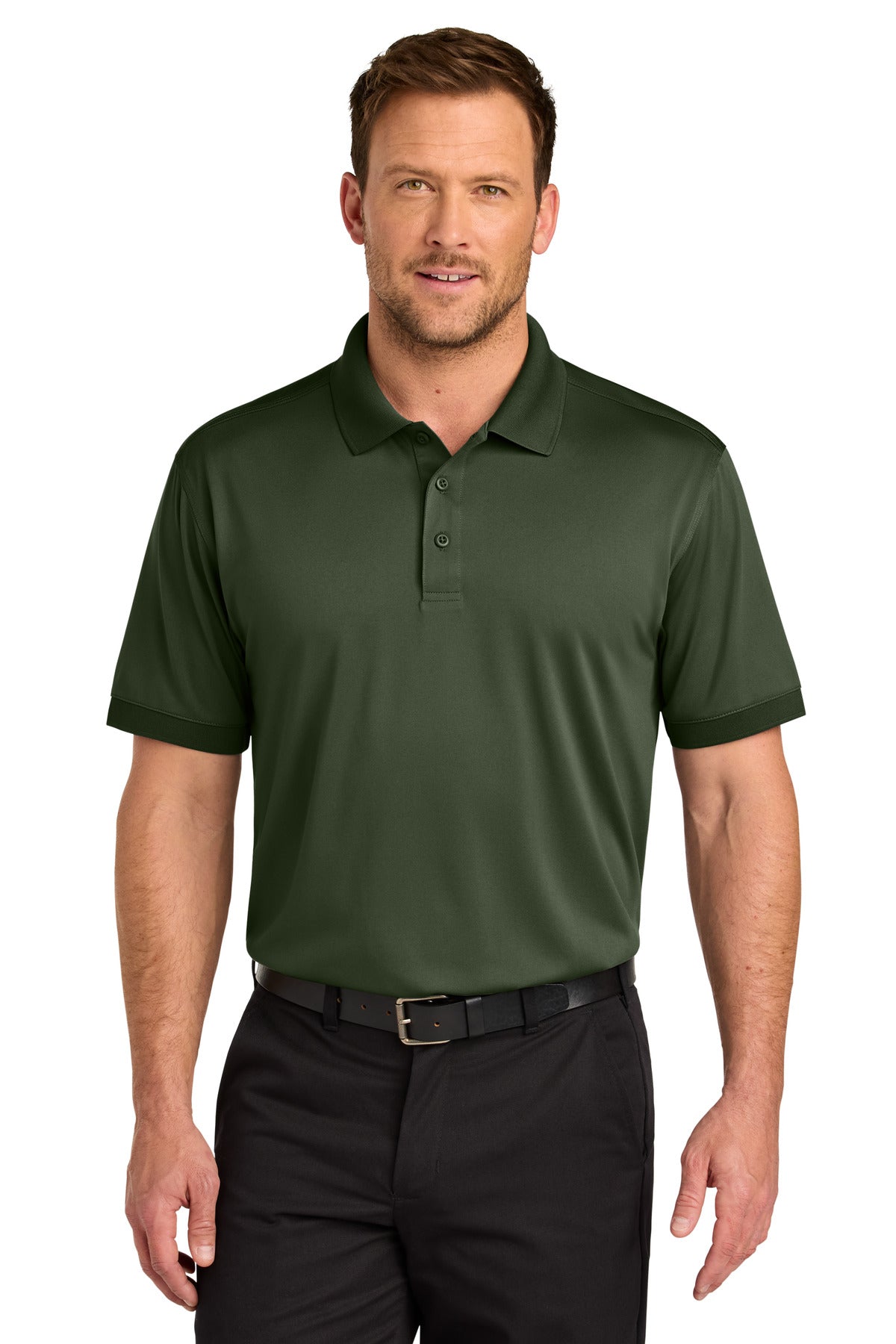 Custom Tactical Green Workwear Pro Polo CS450, personalized by SanCanDo Swag in Argyle, TX