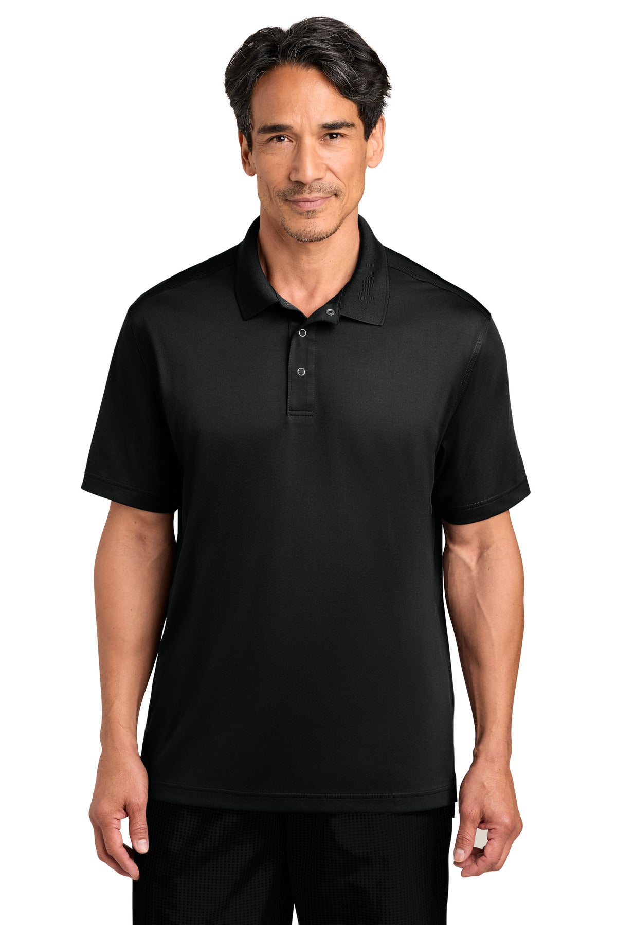 Custom Black Workwear Pro Gripper Polo CS454, personalized by SanCanDo Swag in Argyle, TX