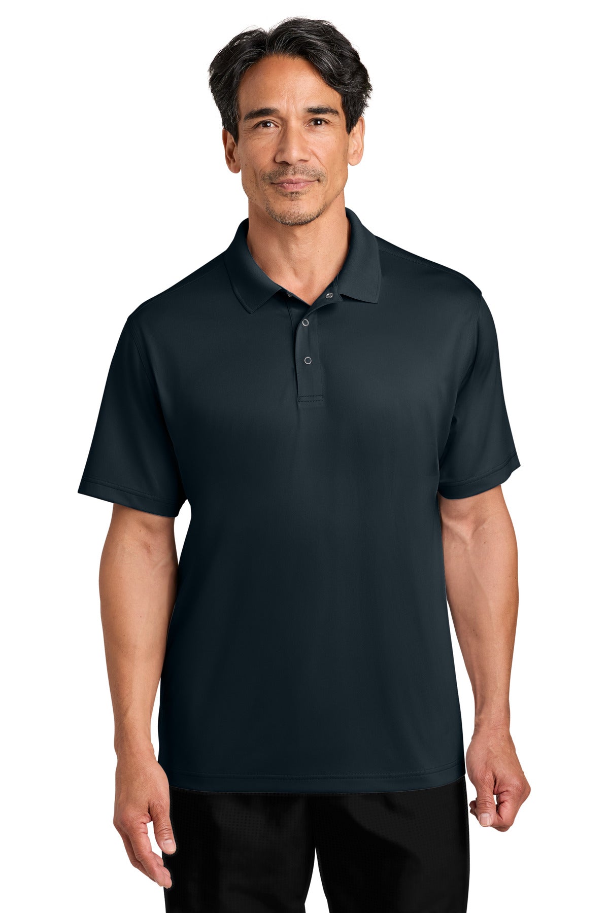 Custom Navy Workwear Pro Gripper Polo CS454, personalized by SanCanDo Swag in Argyle, TX