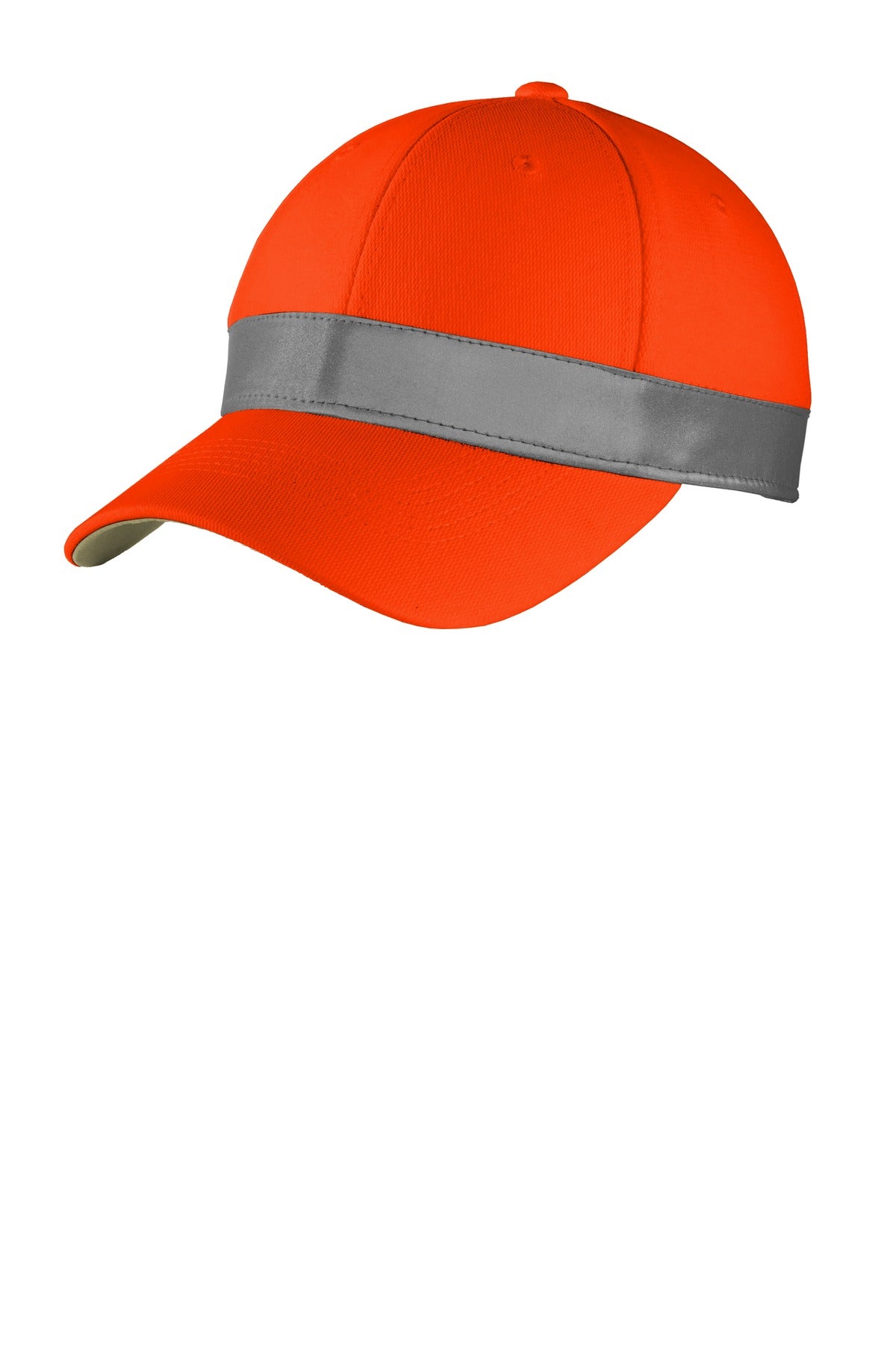 Custom Safety Orange ANSI 107 Safety Cap CS802, personalized by SanCanDo Swag in Argyle, TX