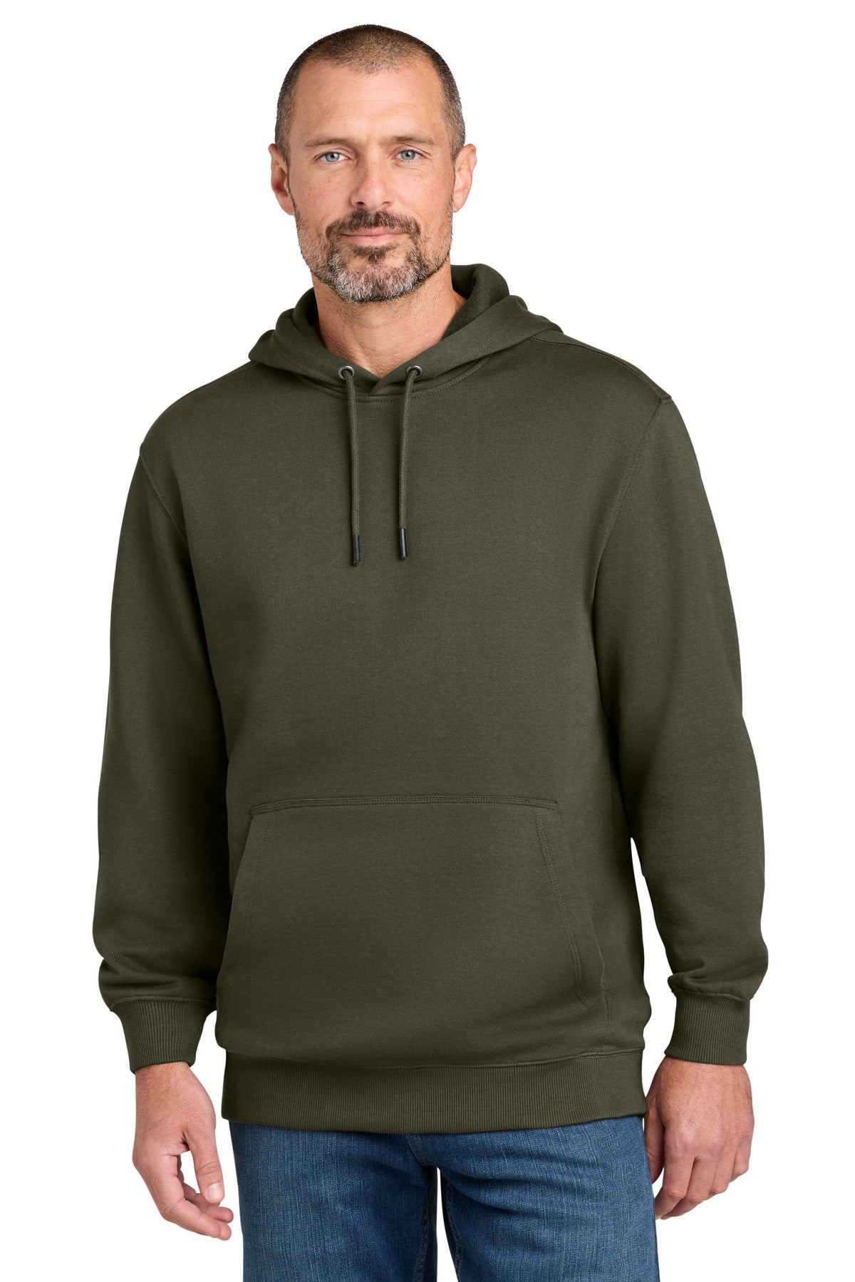 Custom Tundra Green Tough Fleece Pullover Hoodie CSF630, personalized by SanCanDo Swag in Argyle, TX