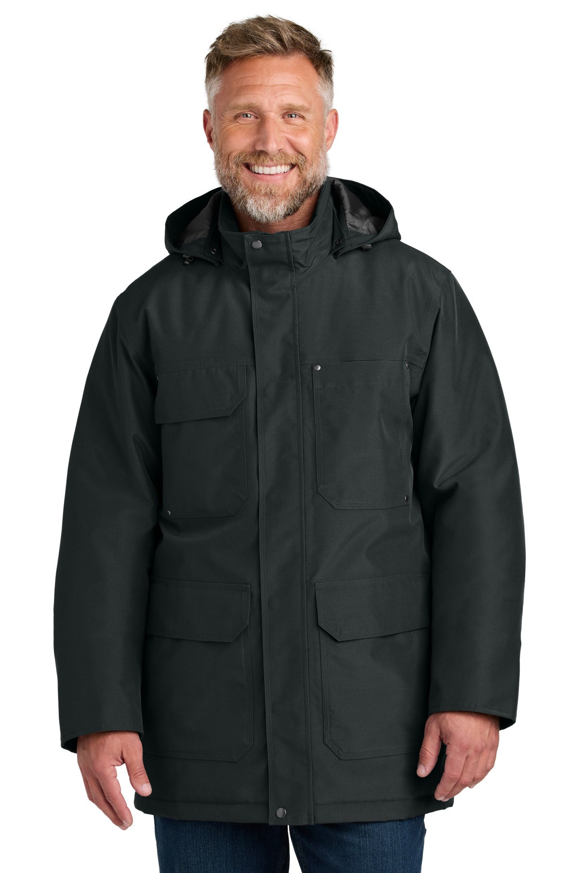 Custom Black Elements Insulated Parka CSJ10, personalized by SanCanDo Swag in Argyle, TX