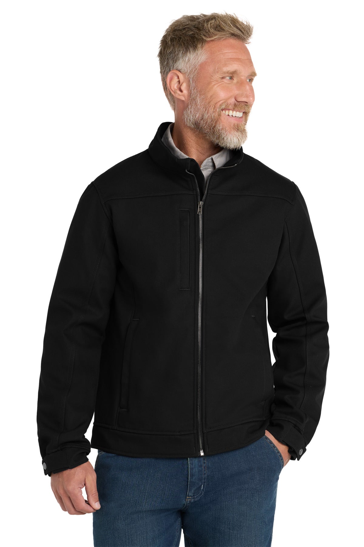 Custom Black Duck Bonded Soft Shell Jacket CSJ60, personalized by SanCanDo Swag in Argyle, TX