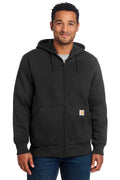 Custom Black Paxton Hooded Zip-Front Sweatshirt CT100614, personalized by SanCanDo Swag in Argyle, TX