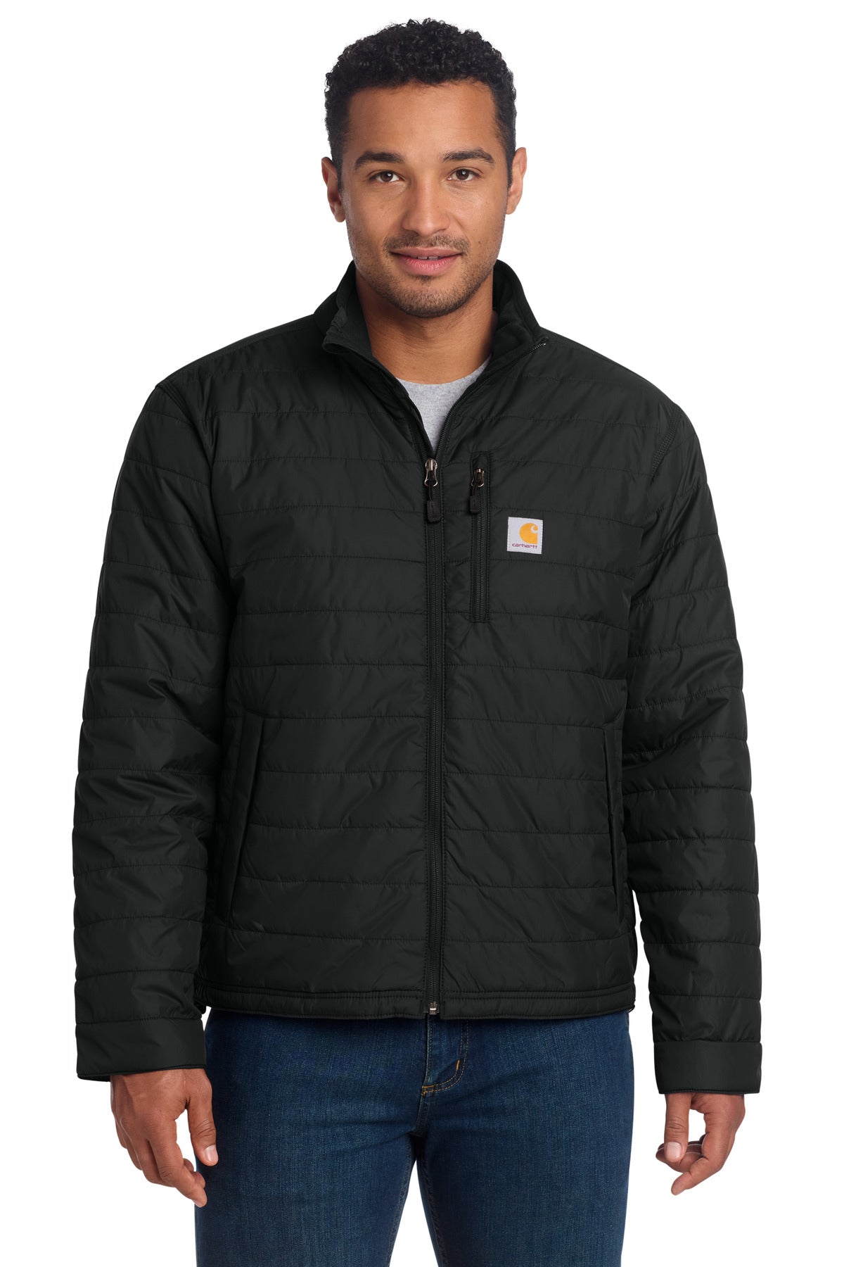 Custom Black Gilliam Jacket CT102208, personalized by SanCanDo Swag in Argyle, TX